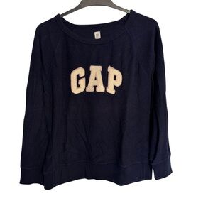 GAP Women's Dark Blue Crew Neck Sweater